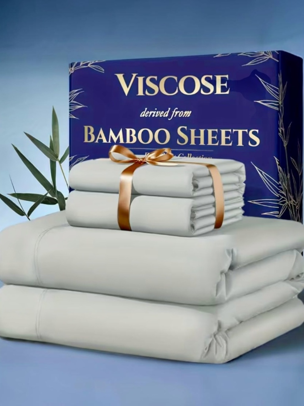 New SHEET&JOY Bamboo Cooling Sheet Set Twin 3-Pc Breathable